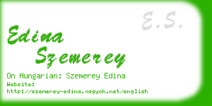 edina szemerey business card